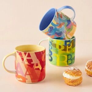 anthropologie + lottie monogram “C” mug